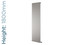 EU-EMAV-1800-S-TH - Eucotherm Mars Vertical Flat Panel Silver Radiator H1800mm X W445mm EU-EMAV-1800-S-TH - Eucotherm Mars Vertical Flat Panel Silver Radiator H1800mm X W445mm